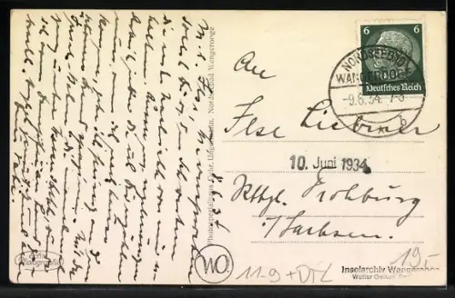 AK Wangerooge, die Inselbahn