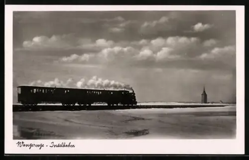 AK Wangerooge, Inselbahn in Fahrt