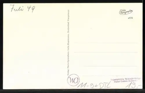 AK Wangerooge, Inselbahn in Fahrt