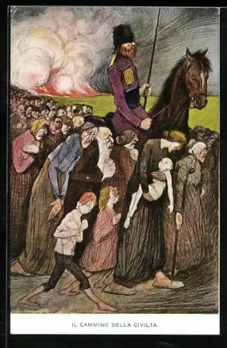 Künstler-AK Il Cammino della Civilta