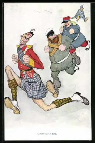 Künstler-AK Maratona 1915