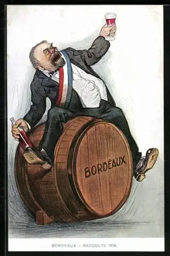 Künstler-AK Bordeaux, Raccolto 1914