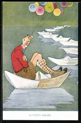 Künstler-AK Le Flotte Inglesi