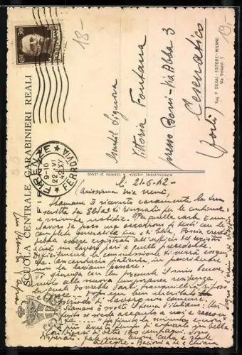 AK Firenze, Scuola Centrale Carabinieri Reali, Nei Secoli-Fedele