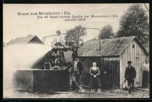 AK Morsbronn i. Els., Die 45 Grad heisse Quelle