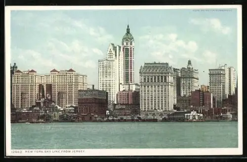 AK New York, NY, Sky Line from Jersey