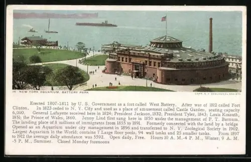 AK New York, NY, Aquarium, Battery Park