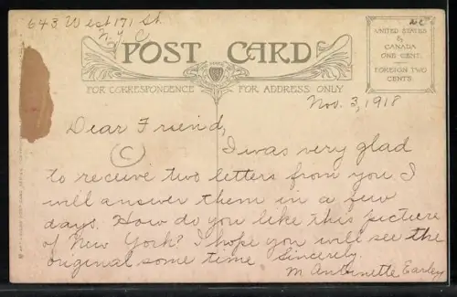 AK New York, NY, View from the 34th Street Ferry