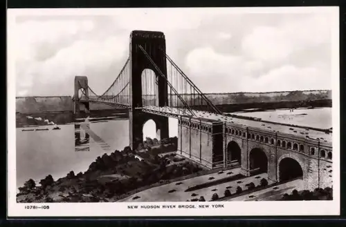 AK New York, NY, New Hudson River Bridge