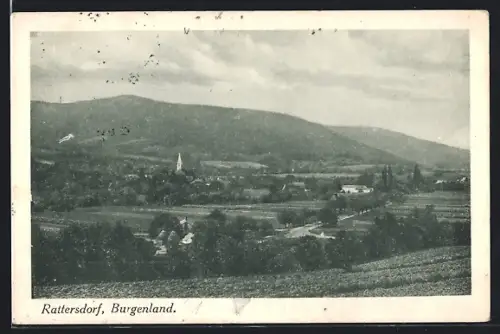 AK Rattersdorf /Bgld., Ortsansicht mit Umgebung