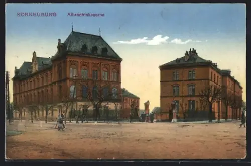 AK Korneuburg, Albrechtskaserne von der Strasse aus