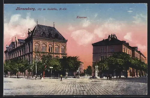 AK Korneuburg, Strassenpartie an der Kaserne