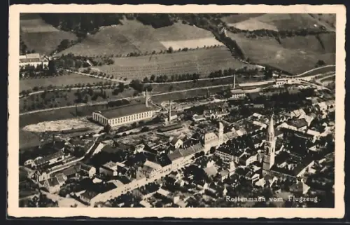 AK Rottenmann, Teilansicht vom Flugzeug aus