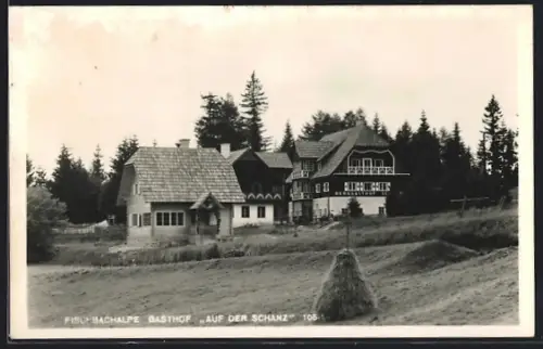 AK Fischbach /Stmk., Fischbachalpe, Gasthof Auf der Schanz