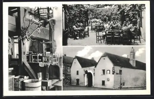 AK Wien-Heiligenstadt, Beethovenhaus, Innenansicht, Garten