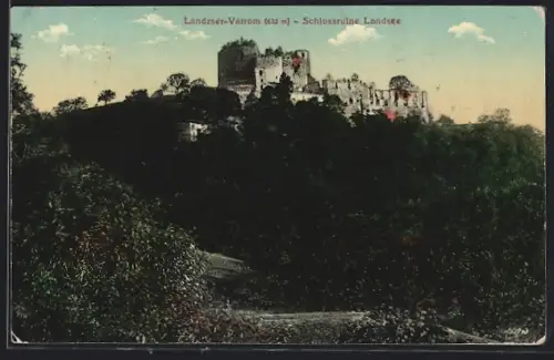 AK Landsee, Blick auf die Schlossruine