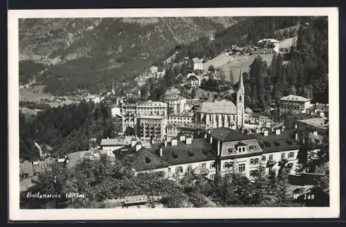 AK Badgastein, Teilansicht aus der Vogelschau