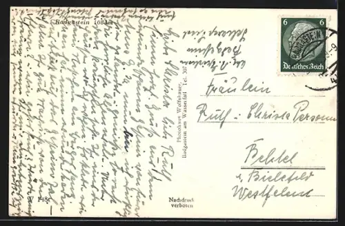 AK Badgastein, Teilansicht aus der Vogelschau