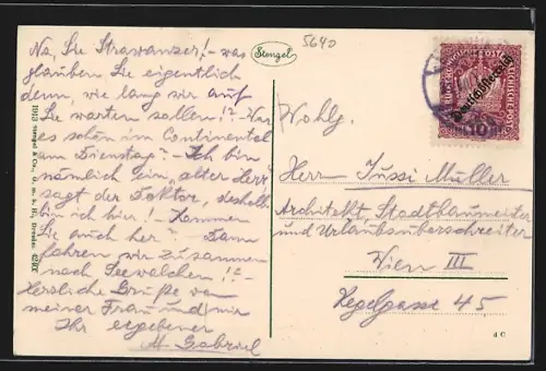 AK Badgastein, Teilansicht mit Kirche