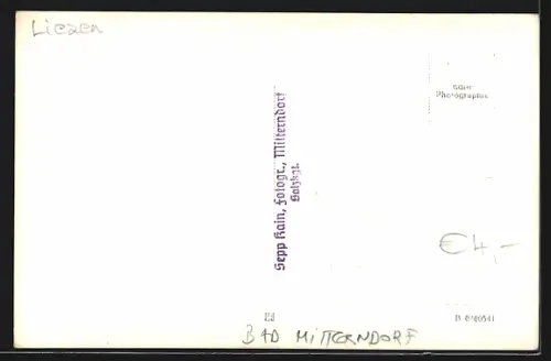 AK Bad Mitterndorf, Teilansicht mit Kirche und Grimming