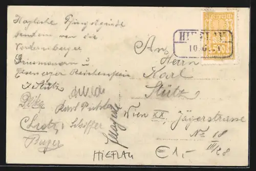 AK Hieflau, Osollalpe mit Frauenmauer