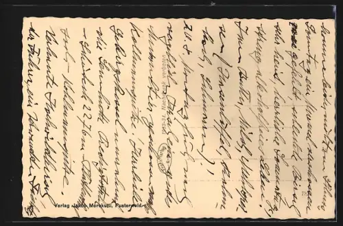 AK Pusterwald, Ortsansicht mit Umgebung