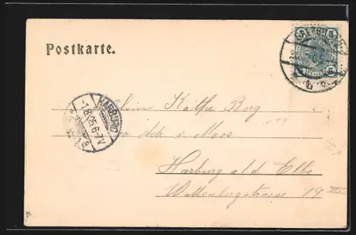 AK Salzburg, Blick über die Dächer