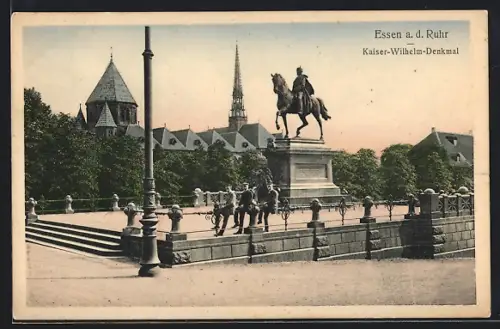 AK Essen a. d. Ruhr, Kaiser-Wilhelm-Denkmal