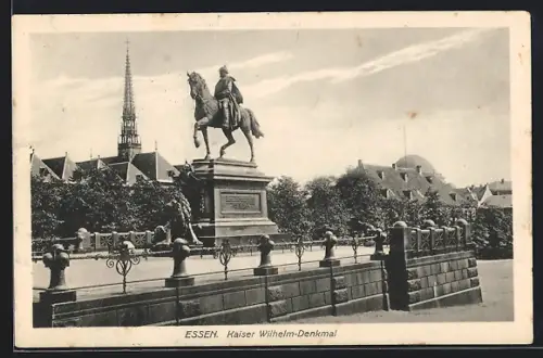 AK Essen, Kaiser Wilhelm-Denkmal