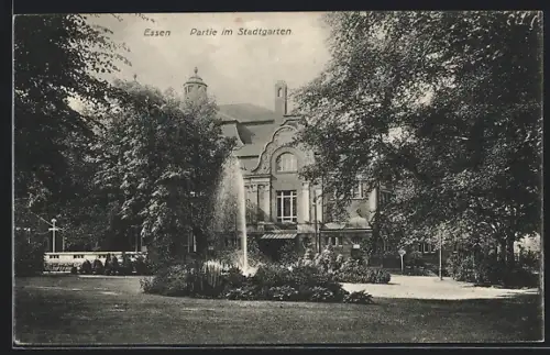 AK Essen, Gasthaus im Stadtgarten