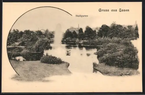 AK Essen, Stadtgarten