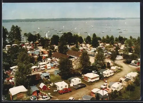 AK Seeshaupt am Starnberger See, Sommer- und Wintercampingplatz am Starnberger See, Bes. Fam. Rudolf Bum