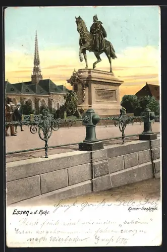 AK Essen a. d. Ruhr, Kaiser-Denkmal