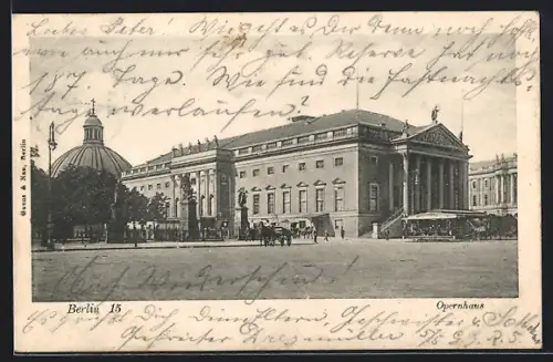 AK Berlin, Opernhaus Unter den Linden