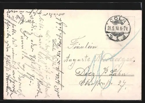 AK Köln, Leystapel mit Dom