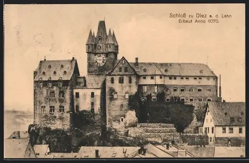 AK Diez a. d. Lahn, Schloss zu Diez, erbaut 1070