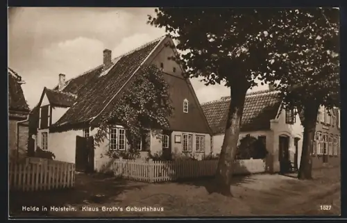 AK Heide in Holstein, Klaus Groth`s Geburtshaus