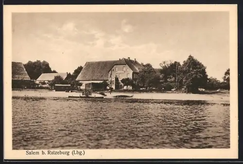 AK Salem b. Ratzeburg, Gasthaus Lindenhof, Bes. Herm. Mau