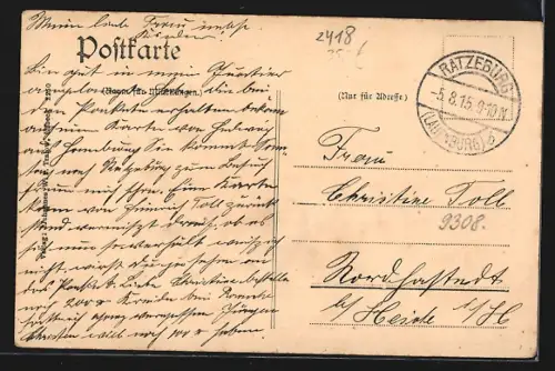 AK Farchau bei Ratzeburg, Strasse im Ort