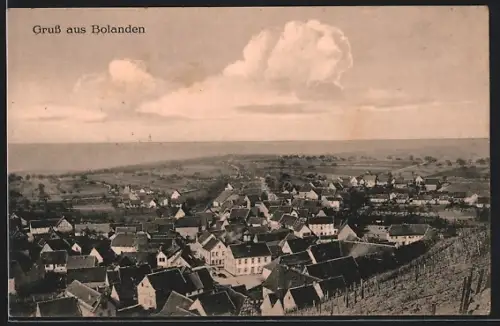 AK Bolanden, Ortsansicht aus der Vogelschau