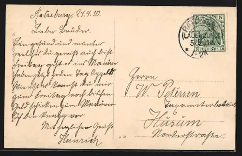 AK Campow a. Ratzeburger See, Segelboot auf dem See