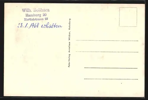 AK Schmilau, Jugendherberge, Gasthaus Farchauer Mühle, Bes. A. Pehmüller, Motorbootanlegesteg Farhdauer Mühle