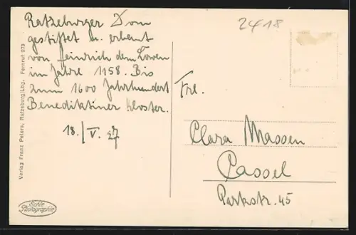 AK Ratzeburg i. Lbg., Fliegeraufnahme des Ortes