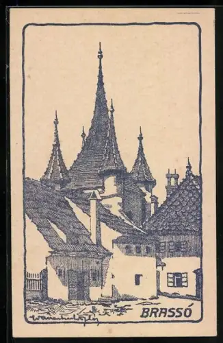 Künstler-AK Brassó, Katalinkapu