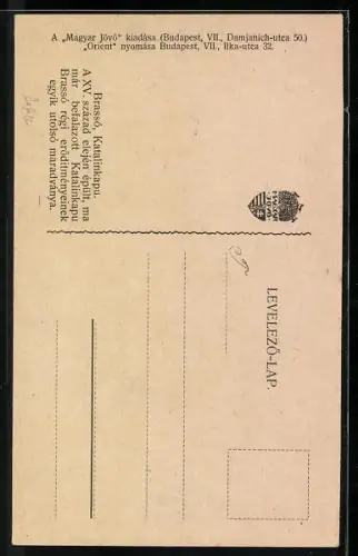 Künstler-AK Brassó, Katalinkapu