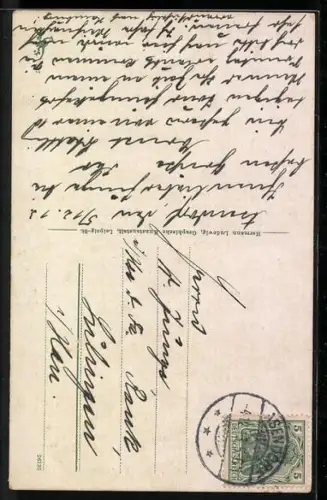 AK Leipzig, Ansicht des Völkerschlachtdenkmals