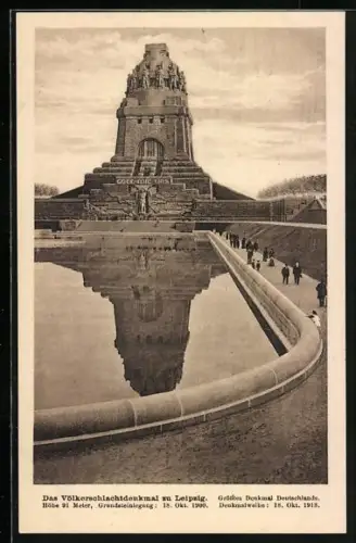 AK Leipzig, Völkerschlachtdenkmal, Denkmalweihe 18. Oktober 1913