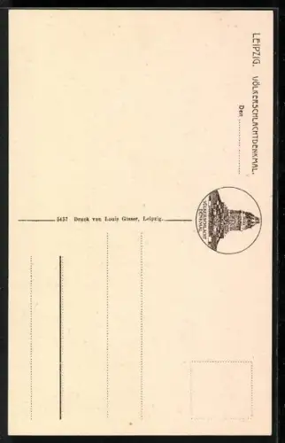 AK Leipzig, Völkerschlachtdenkmal, Denkmalweihe 18. Oktober 1913