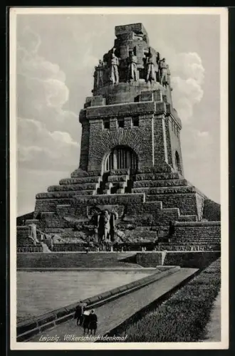 AK Leipzig, Völkerschlachtdenkmal, Höhe 91 Meter