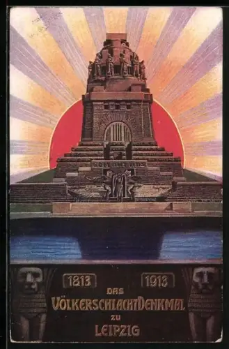 AK Leipzig, Völkerschlachtdenkmal, 1813-1913